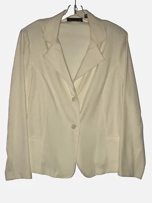 Chaqueta Blazer Clásica Vintage BRIGGS NEW YORK Color Crema Talla 16 Manga Larga Foto 1 de 2