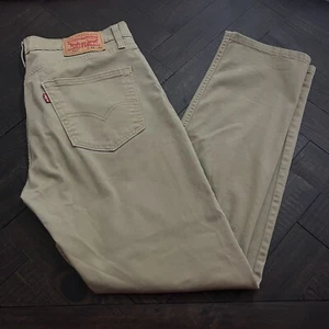 Levi’s 511 All Seasons Tech Men's 33x30 Tan Straight Fit Stretch Denim Jeans - Picture 1 of 13