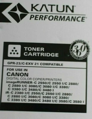 Cartucho de tóner negro Katun - Canon GPR-23 KAT36790 "Caja abierta" Foto 1 de 3