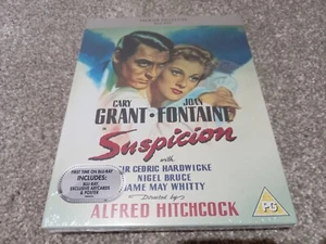 SUSPICION 1941 BLURAY ALFRED HITCHCOCK PREMIUM COLLECTION NEW + SEALED + ART/POS - Picture 1 of 1