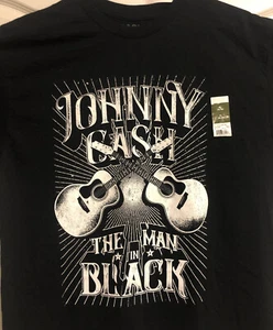 JOHNNY CASH The Man in Black T-Shirt Country Rock Men’s Size Extra Large NWT XL - Picture 1 of 10