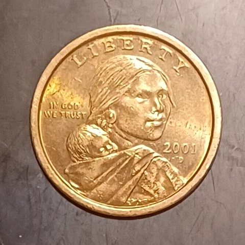 2001-D Sacagawea Native American Dollar Old Coin Collection Circulated Cover
