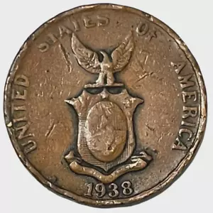 1938 M Philippines 1 Centavo World Coin KM 179 Lot C3-141 US Administration WWII - Picture 1 of 8