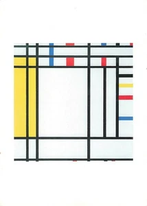 Piet Mondrian De Stijl Place de la Concorde DMA Painting Art Vintage Postcard - Picture 1 of 2