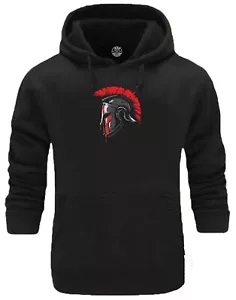 Felpa con cappuccio Molon Labe Spartan abbigliamento palestra bodybuilding allenamento boxe top - Foto 1 di 4
