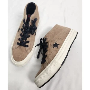 Converse One Star Unisex M/6.5 W/8.5 Brown Mid Top Water Repellent Sneakers - Picture 1 of 9