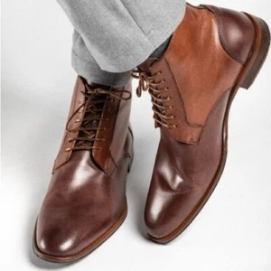 Undandy High Top Leder Derby Schuhe Größe 44 - Bild 1 von 11