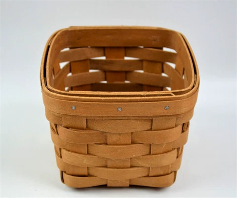 2008 Longaberger Teaspoon Basket 5" x 5", 4.25" High Cover