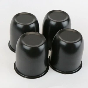 4 Black Center Cap For Weld Draglite 5 lug 3.18" Trailer Wheel Rims Center Bore - Picture 1 of 8