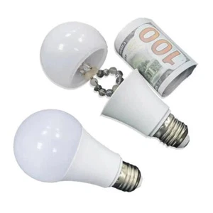 Light Bulb Secret Compartment Safe Hollow Diversion Hidden Stash Can Security - Picture 1 of 12