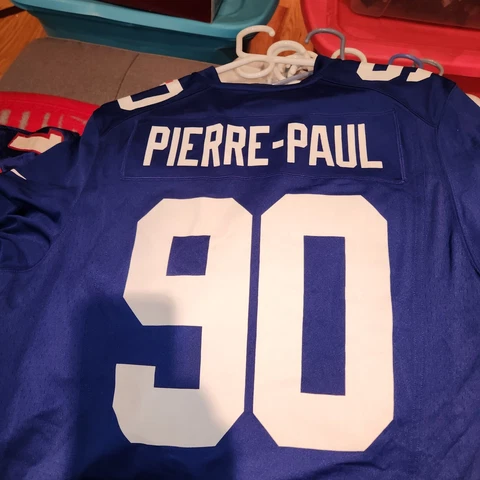 Nike NFL On Field New York Giants Jason Pierre Paul Jersey Size Medium, Blue #90 Cover