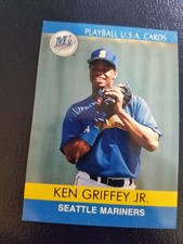 Ken Griffey Jr Seattle Mariners 1991 Playball U.S.A. Cards #91-17 NM