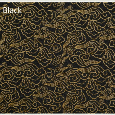 1m Japanese Bronzing Brocade Satin Fabric Damask Kimono Embroidery DIY Material - Image 1 of 4