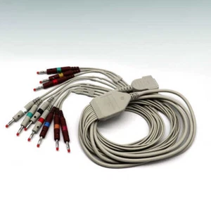 EKG-Kabel 12-Leitungen 15 Pin für GE MAC400 800 600 1200 2029893-001 3,2 M - Bild 1 von 5