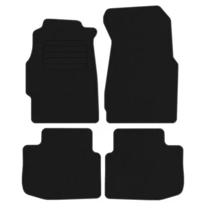 Veloursfußmatten für Honda Civic VI 3-türig Schrägheck Bj. 1995-2001 SCHWARZ STD - Bild 1 von 5