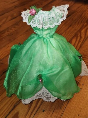 Барби зеленый цветочный мяч платье Southern Belle винтажный OOAK Antebellum платье викторианской - Изображение 1 из 4