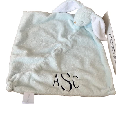 Angel Dear Lovey Peluche Conejo Conejo Manta de Seguridad Azul Claro 11” X 11 Foto 1 de 3