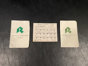 Two Riviera Country Club Golf Scorecards & Riviera Country Club Yardage Sheet - Picture 1 of 2