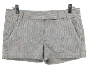 J.Crew Seersucker Chino Shorts Women's Size 6 Gray