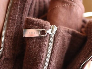 Franck Namani 100 %cashmere sweater, suede elbows. - Picture 1 of 19