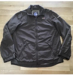 Napapijri Geographic Jacket Mens XL Brown Expedition Experience Full Zip Light - Picture 1 of 18