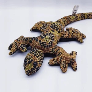 Vintage 1990s Sand Filled Fabric Geck Lizard Paper Weight 11.5" - Picture 1 of 7