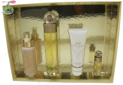 360 PERRY ELLIS  BY PERRY ELLIS 4PCS GIFT SET 3.4 OZ FOR WOMEN NEW IN GIFT BOX - Image 1 of 3