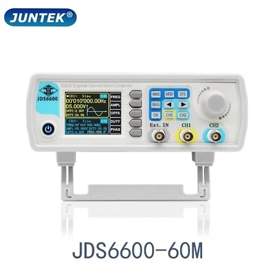 JDS6600-60MHz DDS-Signalgenerator Digitale Steuerung Zweikanal-Frequenzmesser - Bild 1 von 4