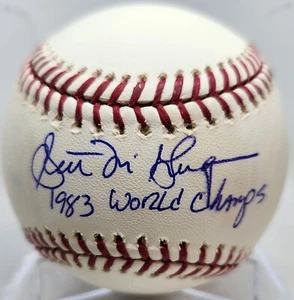 Scott McGregor 1983 Baltimore Orioles handsigniert signed OML Baseball COA - Bild 1 von 6