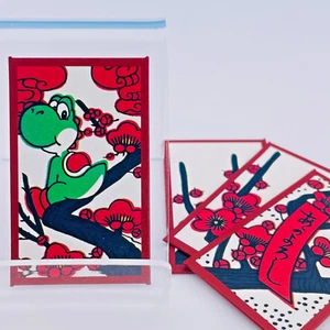 Yoshi Club Nintendo Super Mario Hanafuda Playing Cards 4-sets Red Limited Japan - Picture 1 of 9
