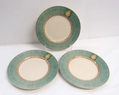 Pratos verdes de sobremesa/salada Johnson Brothers Springfield - Conjunto de 3 - Excelente estado usado - Imagem 1 de 4