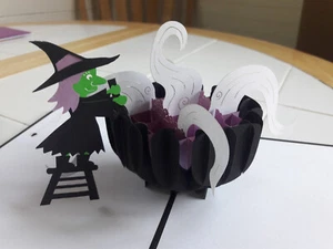 Lovepop Witch's Brew 3D Pop Up Card LP1072 HALLOWEEN Boston 3 Dimensional - Picture 1 of 6
