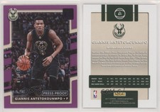 2017-18 Panini Donruss Press Proof Purple /199 Giannis Antetokounmpo #81