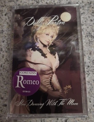 Dolly Parton - Slow Dancing With The Moon Cassette SEALED w/ Hype Sticker  - Image 1 of 4