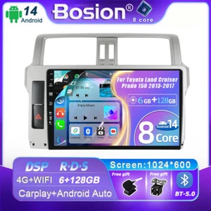 For Toyota Land Cruiser Prado 150 2013-17 Head Unit Android 14 GPS AUX 6GB+128GB - Bild 1 von 17