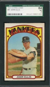 1972 O-Pee-Chee #47 - John Ellis - Yankees - SGC 84 NM 7 - Imagen 1 de 2