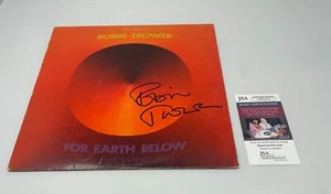 Robin Trower signed For Earth Below Album JSA COA - Picture 1 of 2