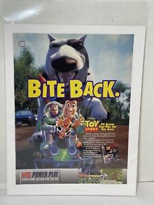 1996 Disney Power Play Toy Story PC Print Ad/Poster Pixar Buzz Woody Game Art