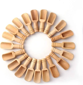 Small Wooden Scoops, Little Wooden Spoons for Jars,Bath Salts(12Pcs)3 Inches Lon - Picture 1 of 12