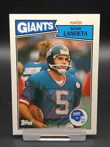 1987 Topps American/UK NFL Sean Landeta New York Giants Base Card #4 - Picture 1 of 2