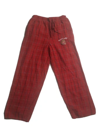Maryland Terps NCAA Men's Pajama Pants Plaid Pajama Bottoms (Size: Small) Cover