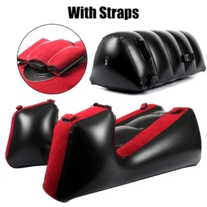 Aufblasbare Sexmöbel Split Bein Sofa Matte mit Riemen Stuhl Bett Sex Kissen USA - Bild 1 von 40
