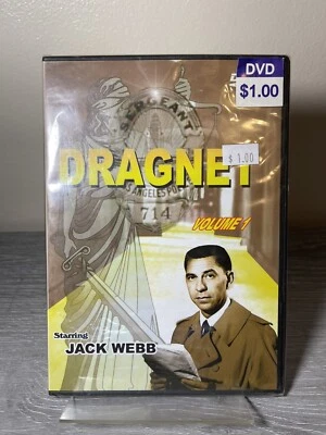 Dragnet Volume 1 - DVD Starring Jack Webb 3 Episodes New Sealed Slim Case — 第 1/2 张图片