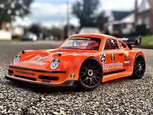 PORSCHE 911 1/8 GT RC CAR BODY 0111 TRAXXAS SLASH HOBAO VTE XRAY GTXE TYPHON - Picture 1 of 16