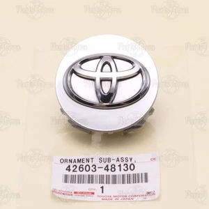 42603-48130 OEM Genuine Toyota WHEEL CENTER CHROME CAP Avalon Highlander Sienna - Picture 1 of 8