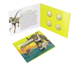 2022 Australian Dinosaurs $1 Coins - Set of 4 Dinosaur Coin Privymark Set - Picture 1 of 2
