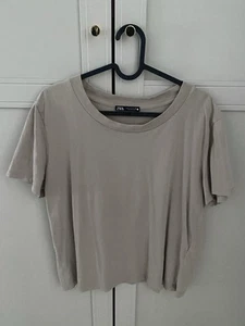 Braunes Zara T-Shirt Damen in Größe L - Bild 1 von 2