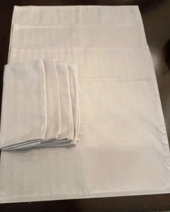 Set of 4 RALPH LAUREN Silver Placemats & Napkins ~ Excellent  - Picture 1 of 11