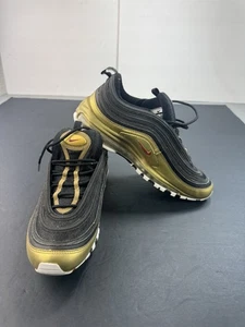 Nike Air Max 97 QS Gold Medal Herren Größe 10 Schwarz Schuhe AT5458-002 Turnschuhe SCHÖN - Bild 1 von 10