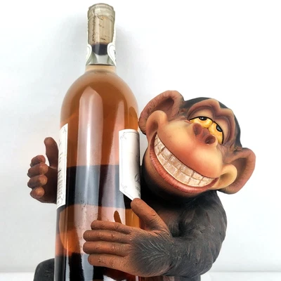 Novelty Grinning Drunken Monkey Wine Bottle Holder - Image 1 of 4